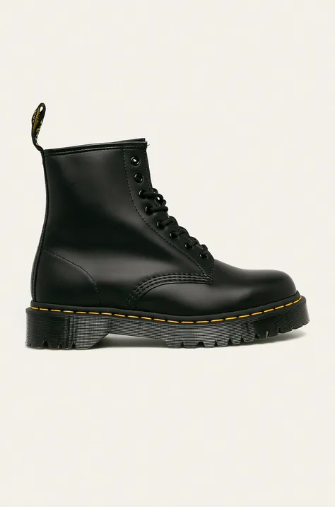 Kožené členkové topánky Dr. Martens 1460 Bex Smooth pánske, čierna farba