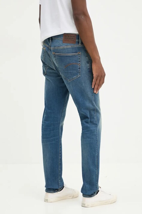 G-Star - Джинси 3301 Slim — AW19-SJM03P, блакитний — фото 3