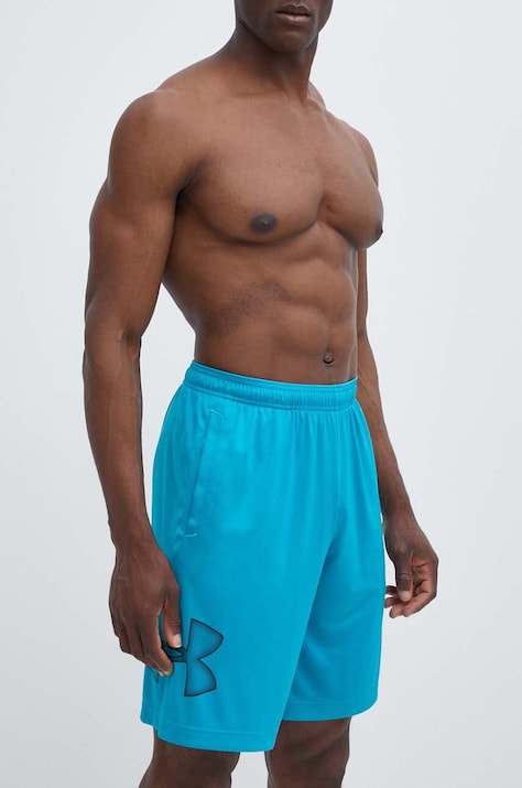 Tréningové šortky Under Armour Tech Graphic zelená farba, 1306443