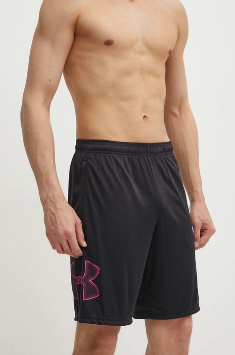 Under Armour pantaloni scurți de antrenament culoarea negru, 1306443