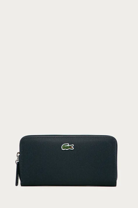 Peňaženka Lacoste dámsky, tmavomodrá farba