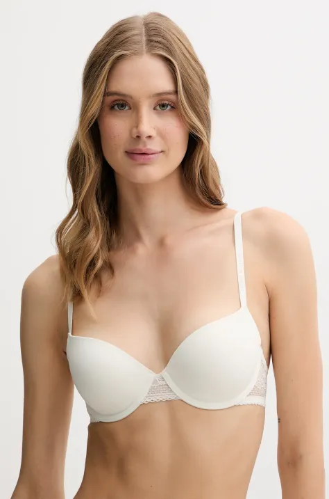 Tommy Hilfiger biustonosz kolor beżowy gładki