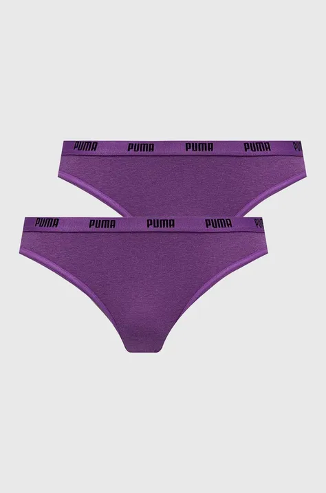 Kalhotky Puma 2-pack tmavomodrá barva, 907851