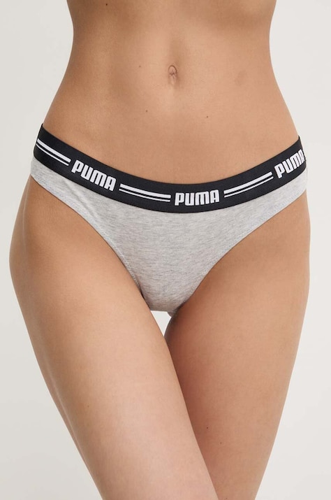 Puma tanga 2-pack culoarea gri, 907854
