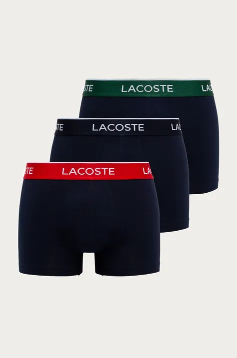 Funkční prádlo Lacoste (3-pak) pánské, tmavomodrá barva, 5H3401-9CR