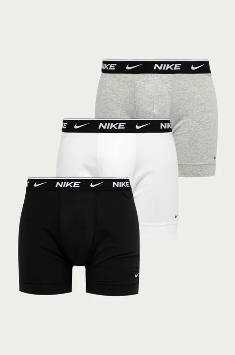 Boxerky Nike (3-pak) pánske, biela farba