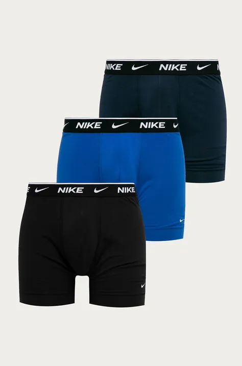 Boxerky Nike (3-pak) pánske, tmavomodrá farba