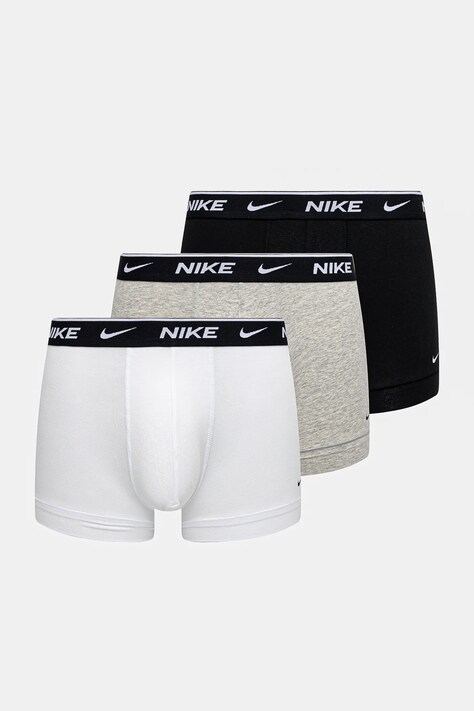 Boxerky Nike (3-pak) pánské, bílá barva