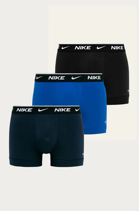 Boxerky Nike (3-pak) pánske, tmavomodrá farba