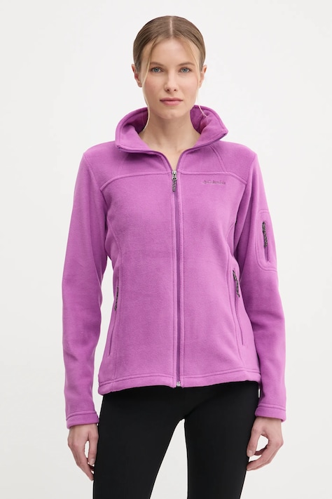 Sportska dukserica Columbia Fast Trek boja: tirkizna, bez uzorka, 1465351