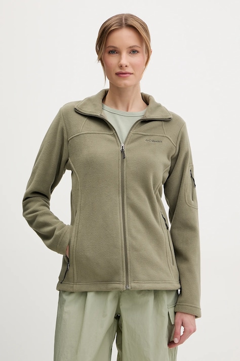 Sportska dukserica Columbia Fast Trek boja: tirkizna, bez uzorka, 1465351