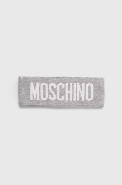 Вълнена лента за глава Moschino в черно