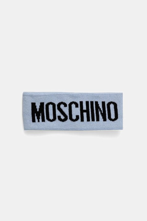 Bavlnená čelenka Moschino čierna farba, M2355 65235