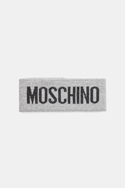 Moschino opaska wełniana kolor szary M2355 65235