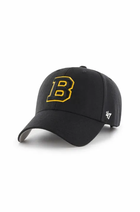 47 brand - Καπέλο NHL Boston Bruins HVIN-MVP01WBV-BK33