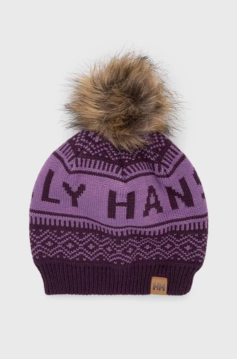Καπέλο Helly Hansen χρώμα: μοβ