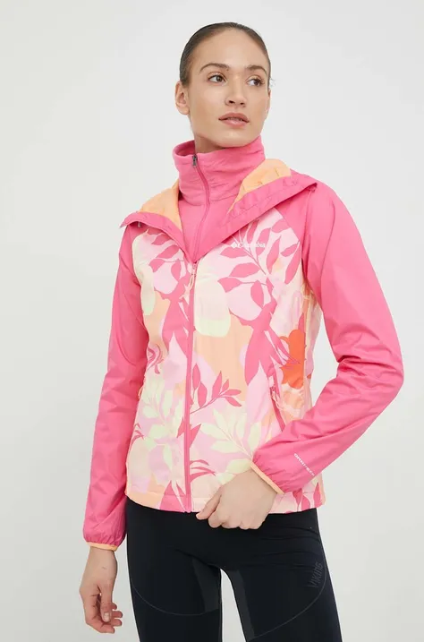 Columbia kurtka przeciwdeszczowa Ulica Jacket damska kolor fioletowy przejściowa 1718001-031