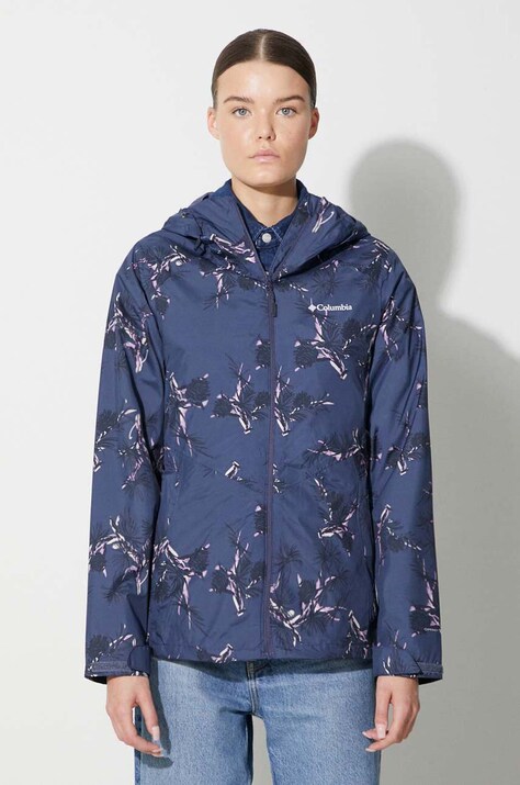 Outdoorová bunda Columbia Inner Limits II Jacket tmavomodrá barva, 1895802-316