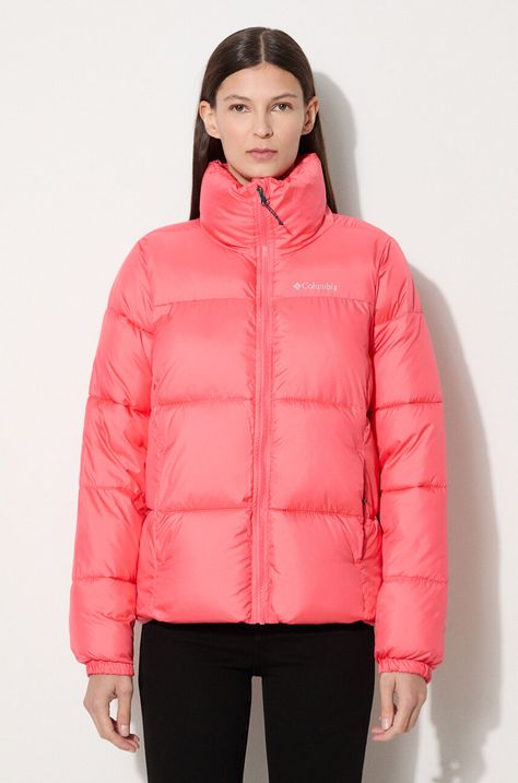 Jakna Columbia Puffect Jacket za žene, boja: narančasta, za zimu,1864781