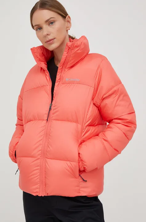 Columbia jacket Puffect Jacket women's orange color 1864781