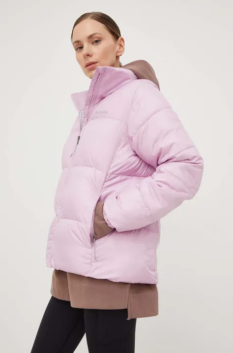 Columbia geacă Puffect Jacket femei, culoarea roz, de iarnă 1864781