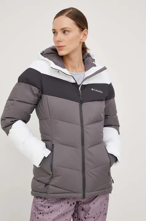 Columbia jacket Abbott Peak women's gray color