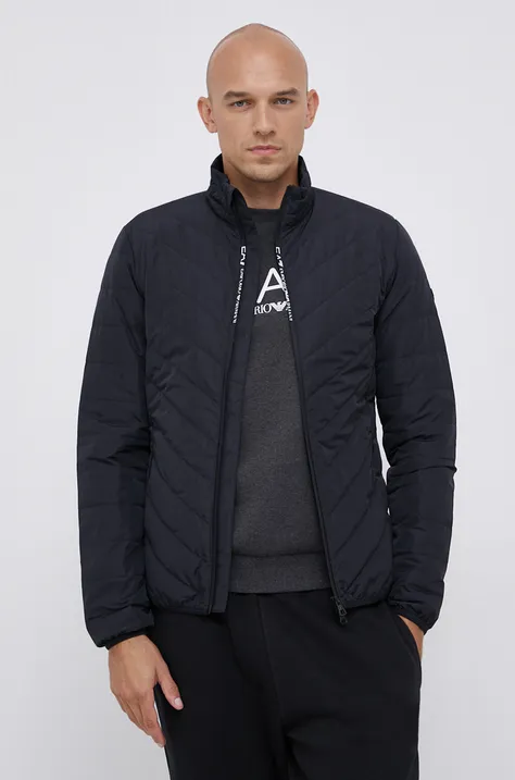 Pernata jakna EA7 Emporio Armani za muškarce, boja: tamno plava