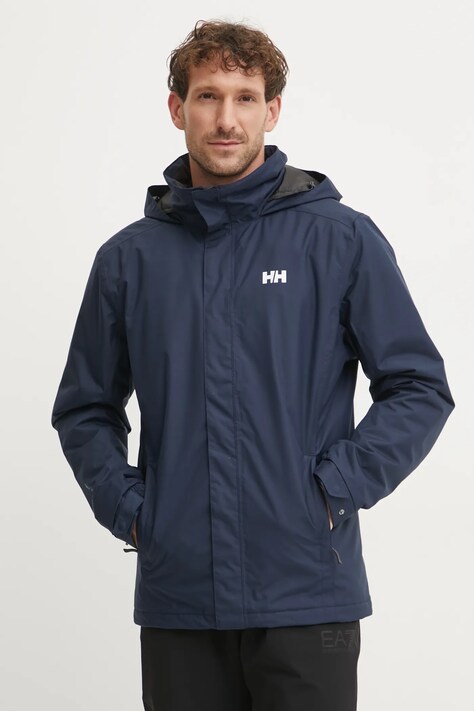 Helly Hansen geacă DUBLINER INSULATED JACKET bărbați, culoarea bleumarin, de tranziție 53117