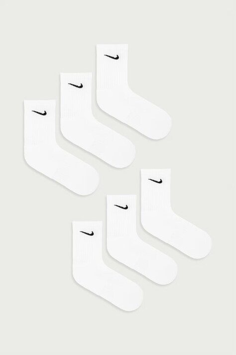 Nike Ponožky pánske s bavlnou 6-pak biele
