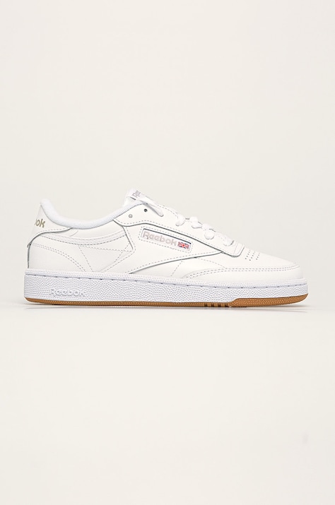 Шкіряні кросівки Reebok Classic CLUB C 85 колір білий