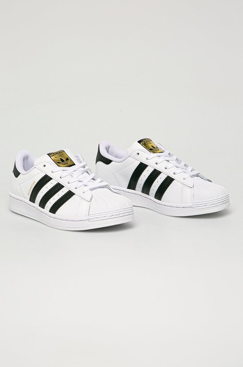 adidas Originals - Дитячі шкіряні кросівки Superstar FU7714 — фото 2