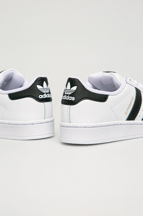 adidas Originals - Дитячі шкіряні кросівки Superstar FU7714 — фото 4