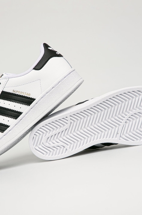 adidas Originals - Дитячі шкіряні кросівки Superstar FU7714 — фото 5