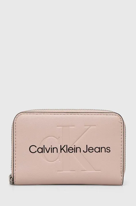 Πορτοφόλι Calvin Klein Jeans χρώμα: άσπρο