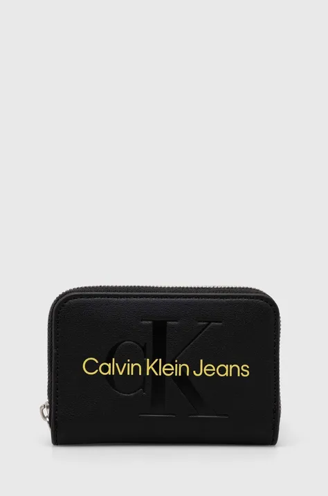 Novčanik Calvin Klein Jeans za žene, boja: crna, K60K607229