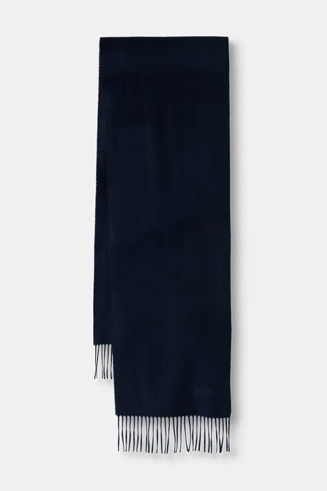 Moschino szalik męski z wełny merino granatowy M5165 50092
