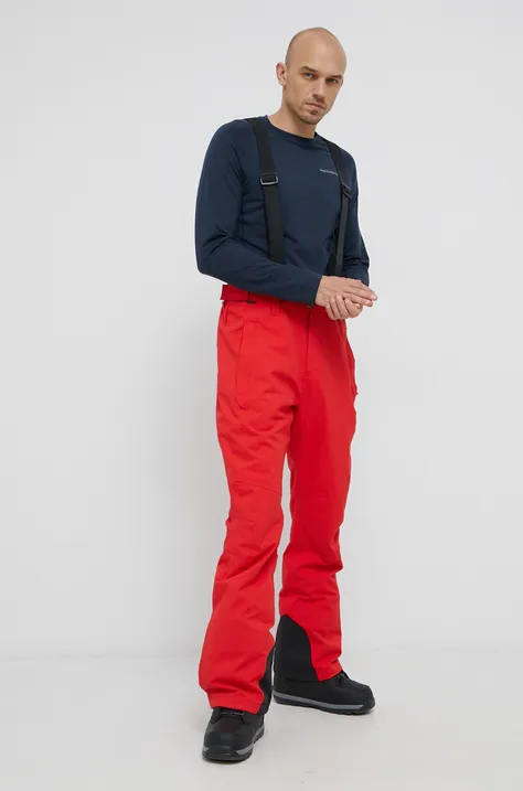 Protest spodnie Owens męskie kolor czerwony