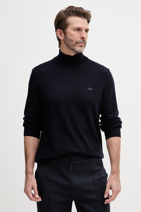 Lacoste golfowy męski wełniany granatowy AH1959
