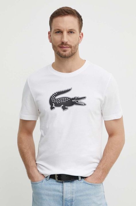 Μπλουζάκι Lacoste χρώμα: μπεζ