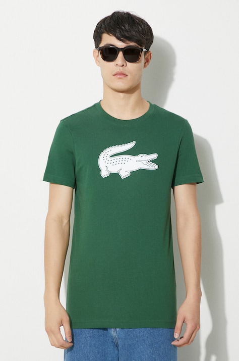 Μπλουζάκι Lacoste χρώμα: πράσινο