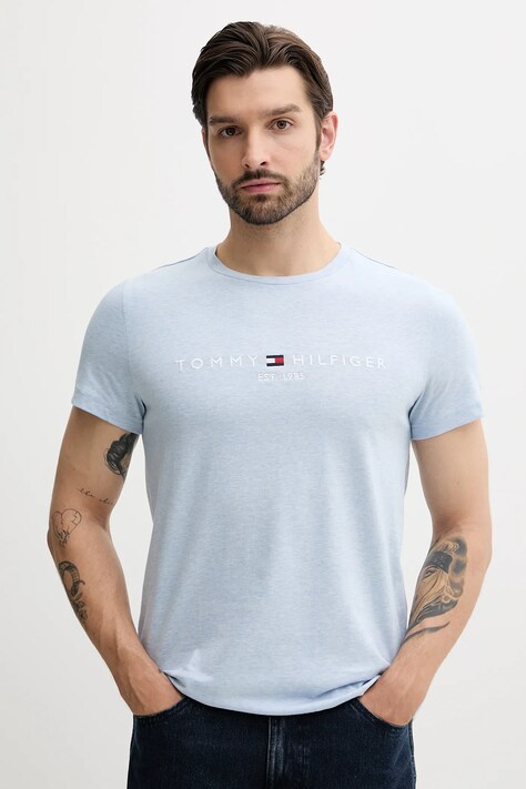 Tommy Hilfiger tricou din bumbac cu imprimeu, MW0MW11797