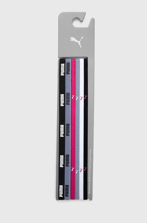 Puma bentițe pentru cap 6-pack culoarea roz 53452