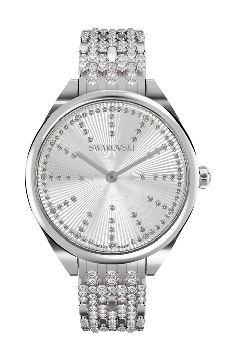 Ρολόι Swarovski γυναικείo, χρώμα: ασημί F30