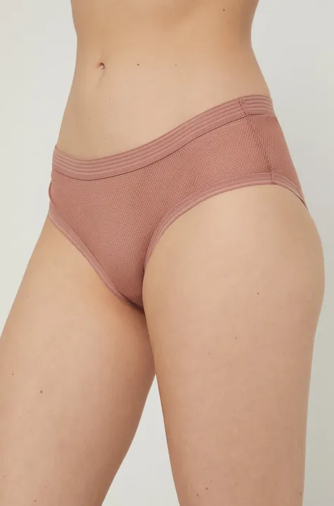 Dkny chiloti culoarea maro, transparent