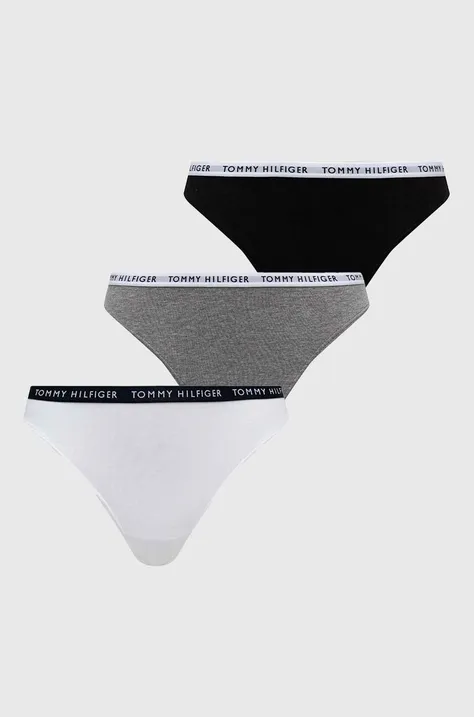 Стринги Tommy Hilfiger (3-pack) колір сірий