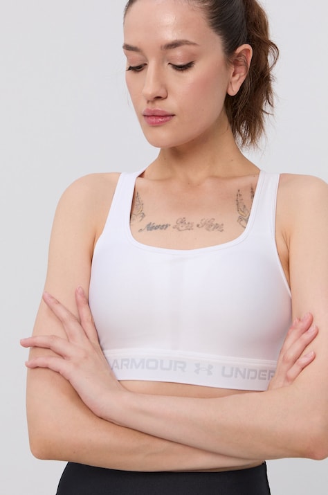 Under Armour biustonosz sportowy UA Crossback biały 1361034