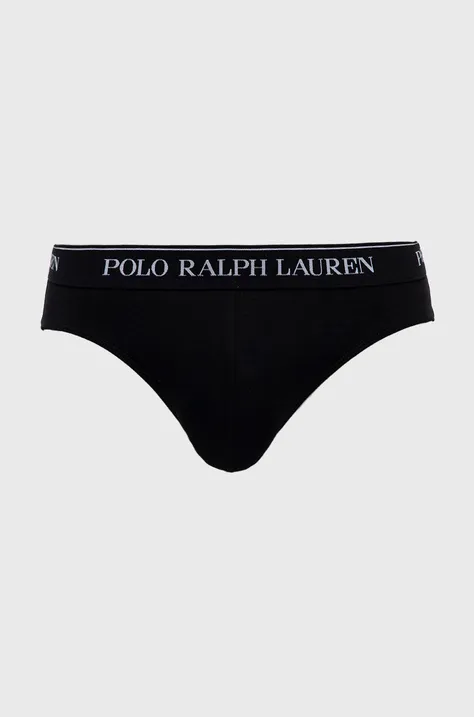Σλιπ Polo Ralph Lauren ανδρικό, χρώμα: μαύρο
