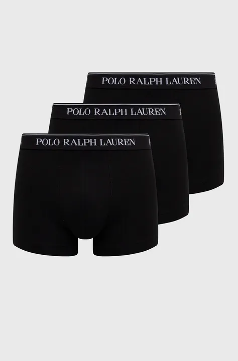 Boxerky Polo Ralph Lauren pánské, černá barva