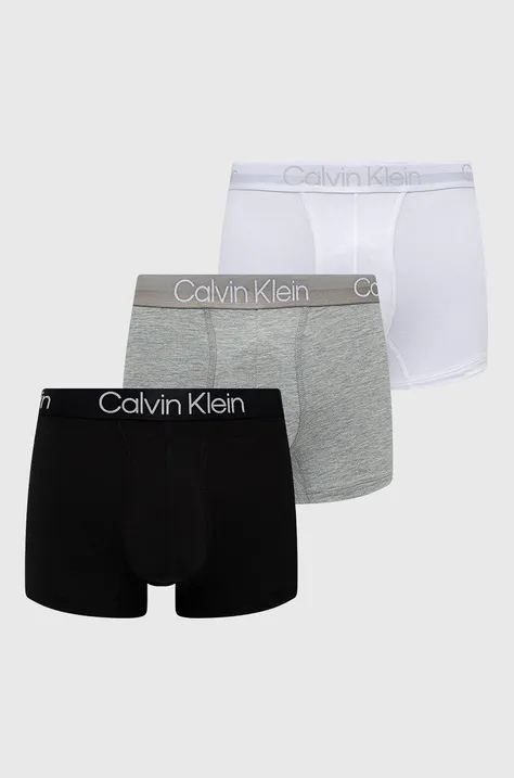 Calvin Klein Underwear boxeri bărbați, culoarea alb 000NB2970A