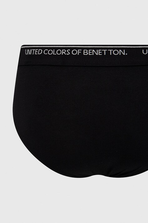 Сліпи United Colors of Benetton — AW21-BIM0KE, чорний — фото 2